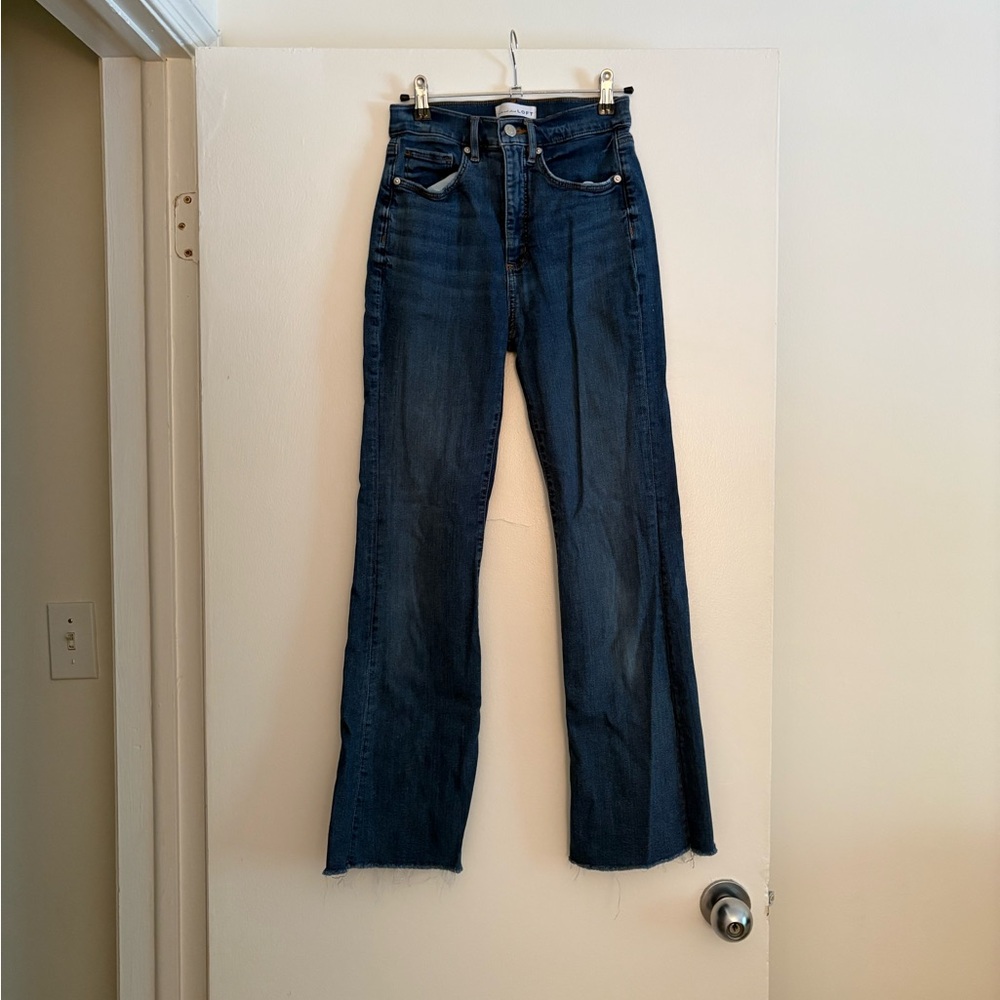 LOFT Blue Flare Wide Leg Jeans
